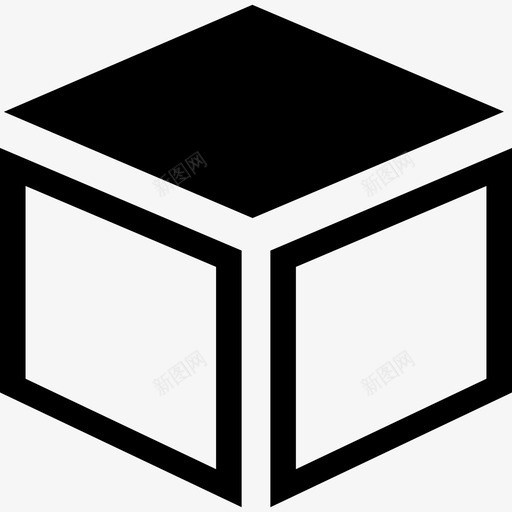 黑盖盒子图标svg_新图网 https://ixintu.com 黑盖盒子