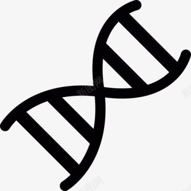 DNA链医学图标图标