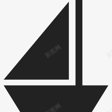 帆船交通工具运动偶像图标图标