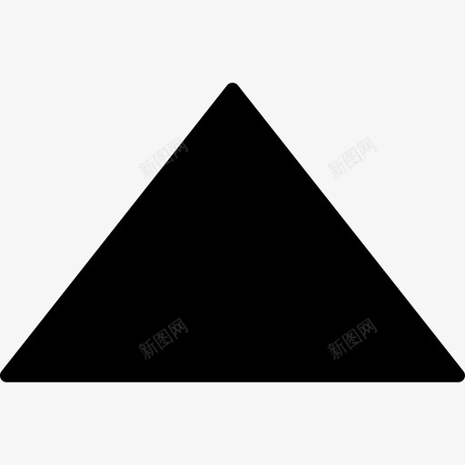 简单三角形形状图标svg_新图网 https://ixintu.com 形状 简单三角形