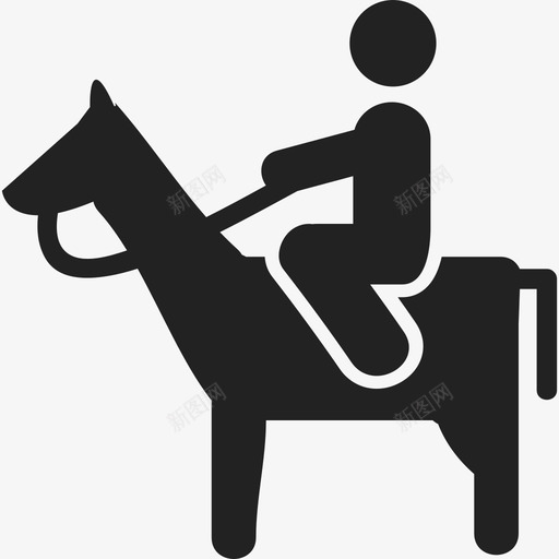 骑马的人人人2图标svg_新图网 https://ixintu.com 人 人2 骑马的人