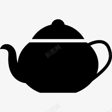 陶瓷茶壶食品图标图标