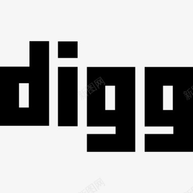 Digg徽标社交图标图标