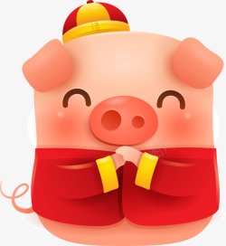 2019猪卡通猪拜年喜庆杂七杂八素材