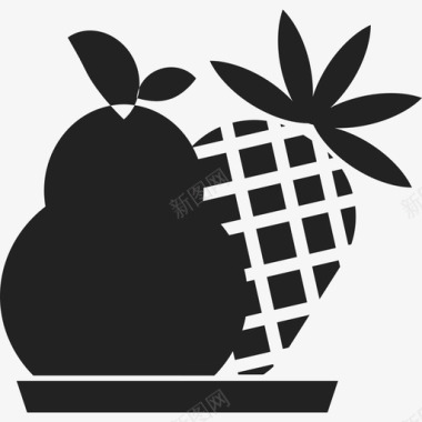 水果轮廓食物运动偶像图标图标