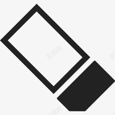 橡皮擦教育填充图标图标