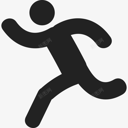 跑步的人人人图标svg_新图网 https://ixintu.com 人 跑步的人