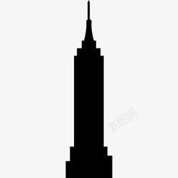 EEUU帝国大厦曼哈顿纽约EEUU纪念碑纪念碑图标高清图片
