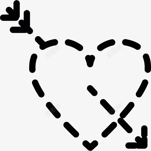 心形纹身标志图标svg_新图网 https://ixintu.com 心形纹身 标志