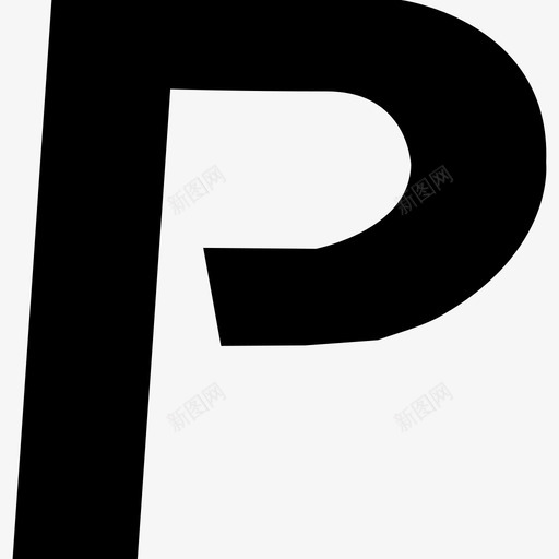字母P标志图标svg_新图网 https://ixintu.com 字母P 标志