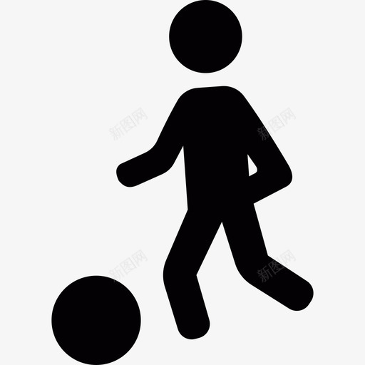 儿童打球运动图标svg_新图网 https://ixintu.com 儿童打球 运动