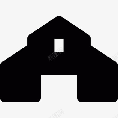 大谷仓建筑物图标图标