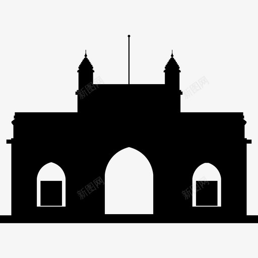 印度之门纪念碑纪念碑图标svg_新图网 https://ixintu.com 印度之门 纪念碑