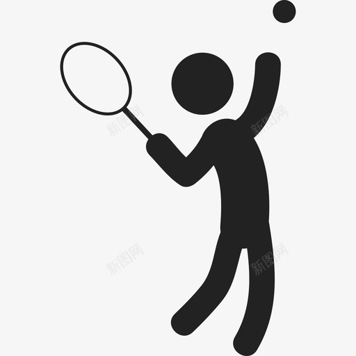 打网球运动人2图标svg_新图网 https://ixintu.com 人2 打网球 运动