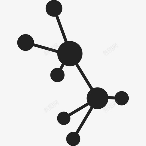 分子键教育填充图标svg_新图网 https://ixintu.com 分子键 填充 教育