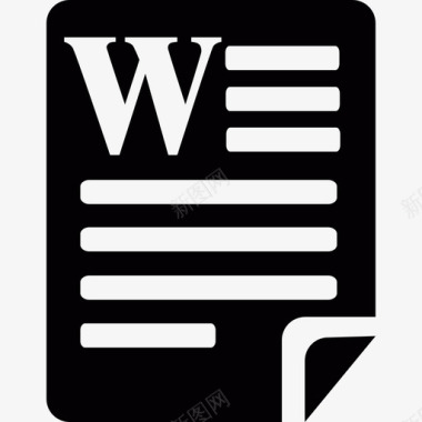 MicrosoftWord文件徽标图标图标