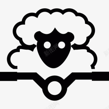 绵羊脸动物图标图标