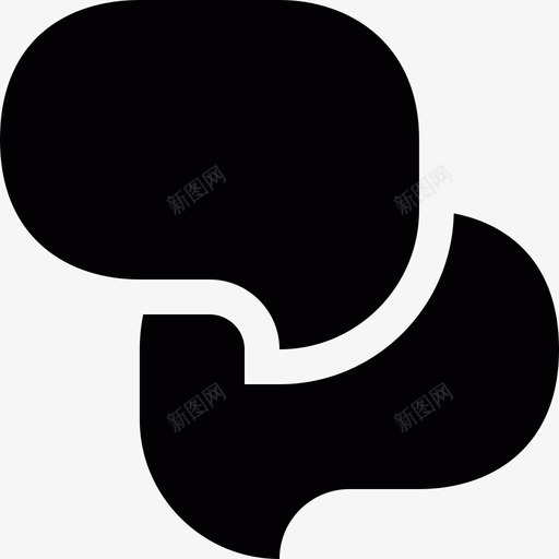 言语泡沫社交图标svg_新图网 https://ixintu.com 社交 言语泡沫