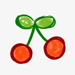 8Q038的水果果蔬蔬菜水果樱桃漫画版樱桃卡通樱桃高清图片