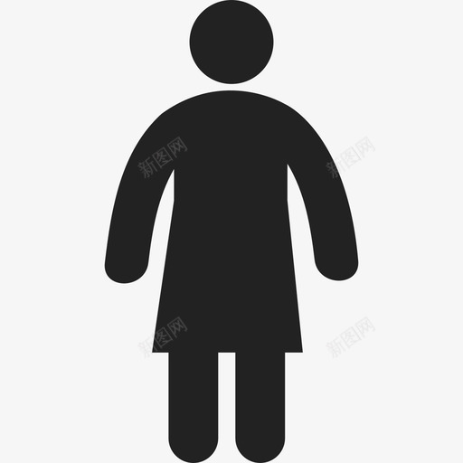 女人站着人们人类图标svg_新图网 https://ixintu.com 人们 人类 女人站着