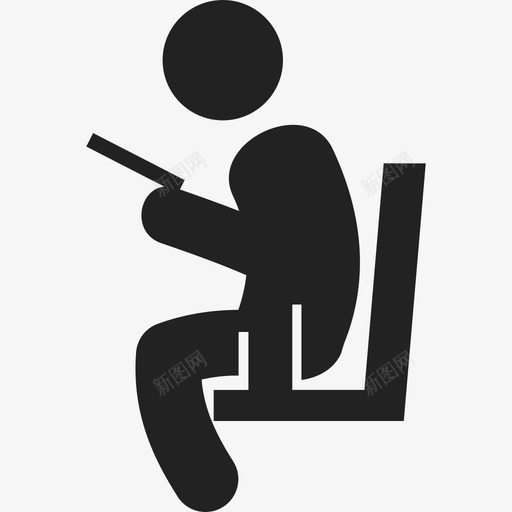 坐着看书的人人2图标svg_新图网 https://ixintu.com 人2 坐着看书的人 坐着读书