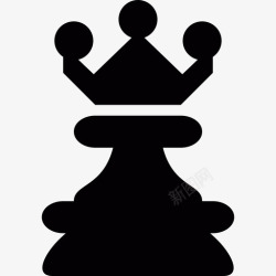 标志冰雪皇后国际象棋皇后图标高清图片