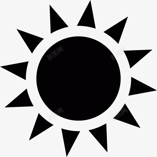 阳光和阳光大自然图标svg_新图网 https://ixintu.com 大自然 阳光和阳光