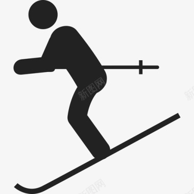 滑雪运动人2图标图标