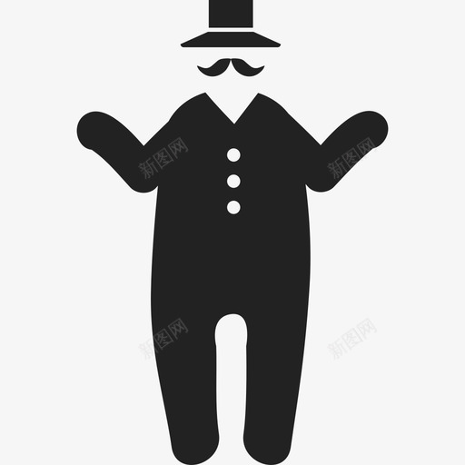 有帽子和胡子的胖子生意人人2图标svg_新图网 https://ixintu.com 人2 有帽子和胡子的胖子 生意人