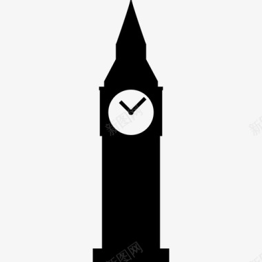 伦敦的大本钟纪念碑纪念碑图标图标