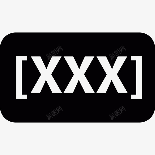 三个X内括号社交图标svg_新图网 https://ixintu.com 三个X内括号 社交