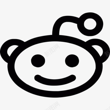 Reddit外星人社交图标图标