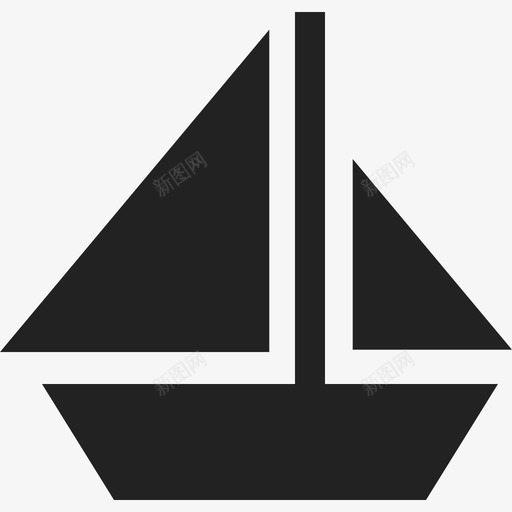 帆船交通工具运动偶像图标svg_新图网 https://ixintu.com 交通工具 帆船 运动偶像