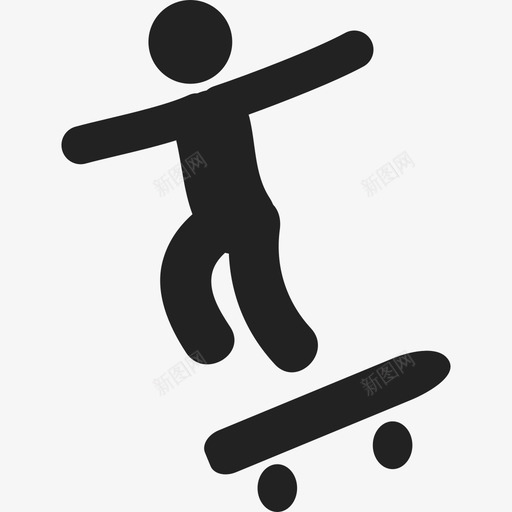 有滑板的男孩体育人类2图标svg_新图网 https://ixintu.com 人类2 体育 有滑板的男孩