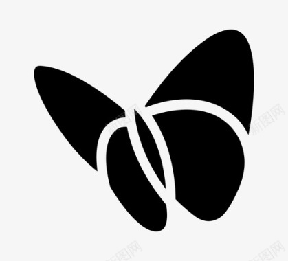 装饰性蝴蝶动物图标图标