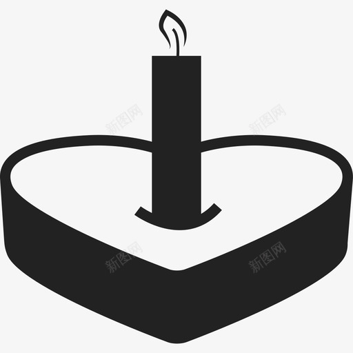 带蜡烛食物庆祝活动的心形蛋糕图标svg_新图网 https://ixintu.com 带蜡烛 庆祝活动的心形蛋糕 食物