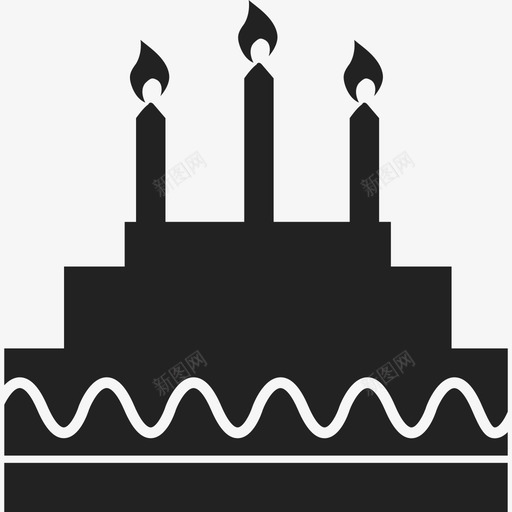 生日蛋糕有蜡烛食物庆祝活动图标svg_新图网 https://ixintu.com 庆祝活动 有蜡烛 生日蛋糕 食物