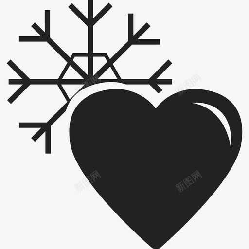 冬天的爱形状庆祝图标svg_新图网 https://ixintu.com 冬天的爱 庆祝 形状