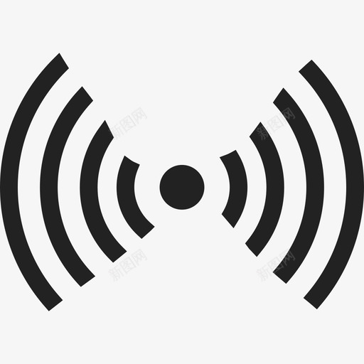 无线信号接口ios7集填充2图标svg_新图网 https://ixintu.com ios7集填充2 接口 无线信号