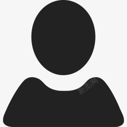 09用户留言黑色用户形状人物通用09图标高清图片