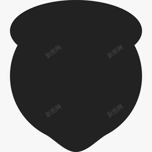圆形的黑色盾牌形状盾牌图标svg_新图网 https://ixintu.com 圆形的黑色盾牌 形状 盾牌