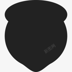黑色盾牌圆形的黑色盾牌形状盾牌图标高清图片