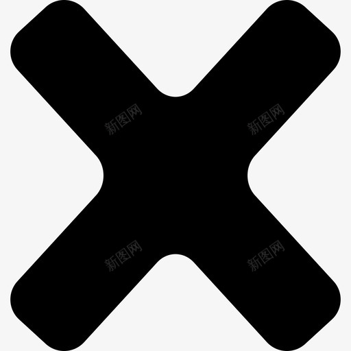 圆形黑色十字接口通用03图标svg_新图网 https://ixintu.com 圆形黑色十字 接口 通用03
