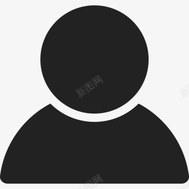 男性用户影子社交化身图标图标