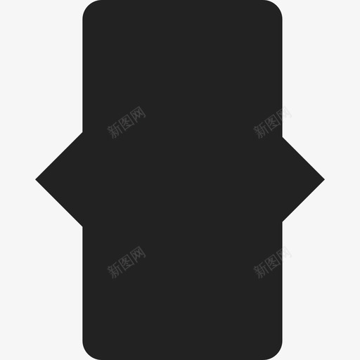 长方形和三角形武器盾牌图标svg_新图网 https://ixintu.com 武器 盾牌 长方形和三角形