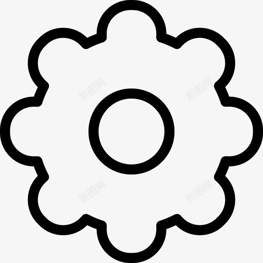 齿轮ios7超轻图标svg_新图网 https://ixintu.com ios7超轻 齿轮
