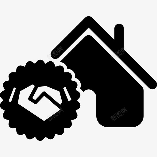 买房子商业家庭图标svg_新图网 https://ixintu.com 买房子 商业 家庭图标