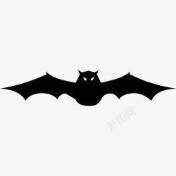 展翅的蝙蝠2013年万圣节动物正面视野中展翅的蝙蝠图标高清图片