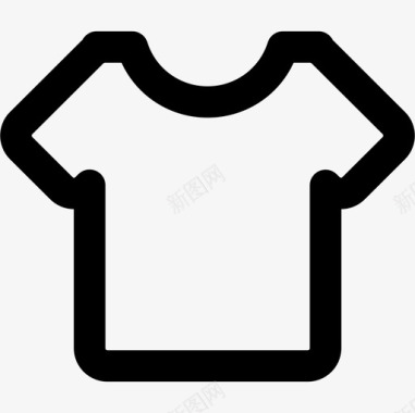 白色圆领衬衫时尚ios7lite图标图标