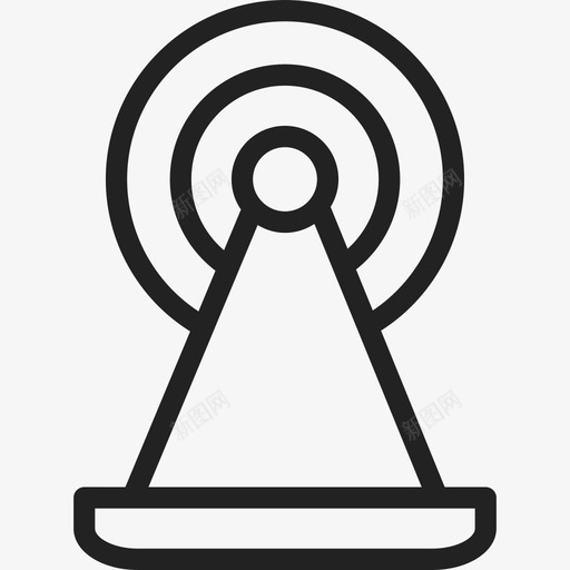无线信号传输塔形状通用12图标svg_新图网 https://ixintu.com 形状 无线信号传输塔 通用12